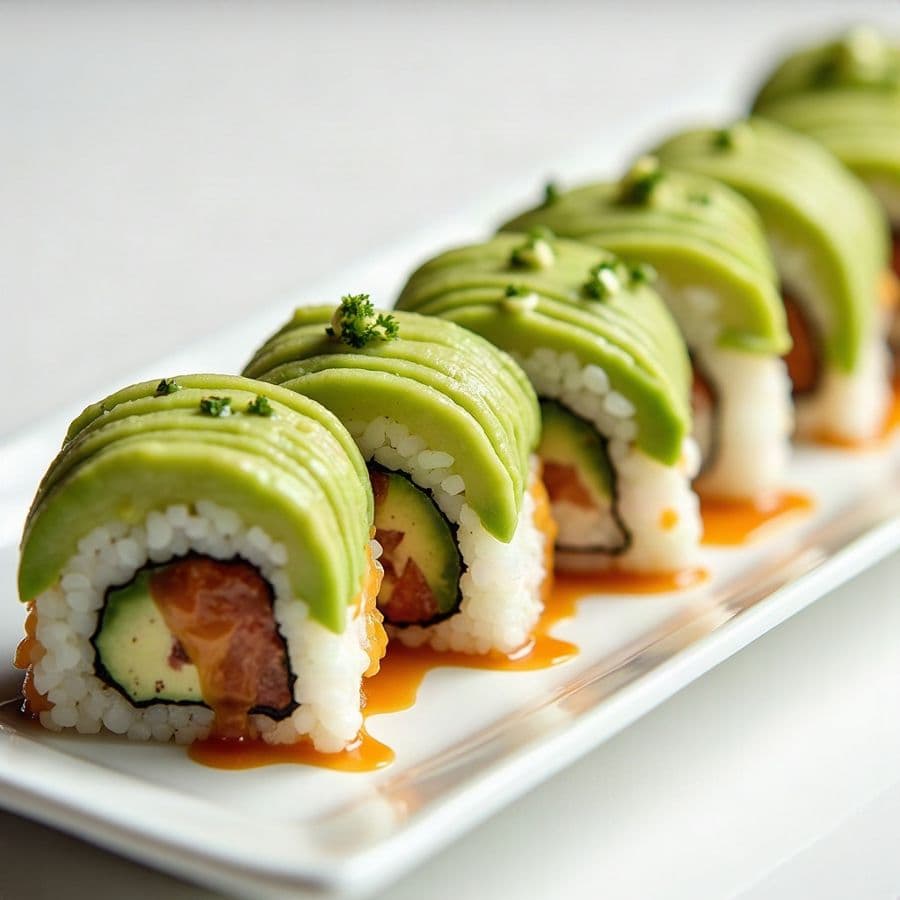 5. Green Dragon Roll (8 Pcs.)