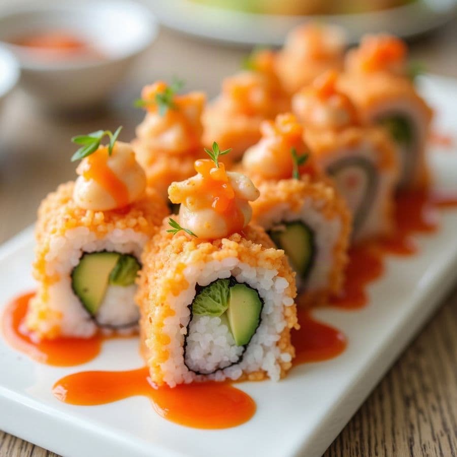 20. Spicy Scallop with Avocado Roll (6 Pcs.)