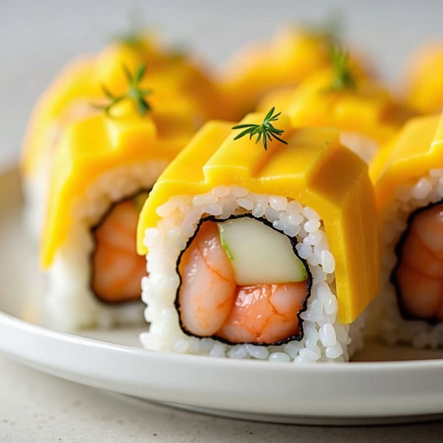 34. Mango Shrimp Roll (8pcs)
