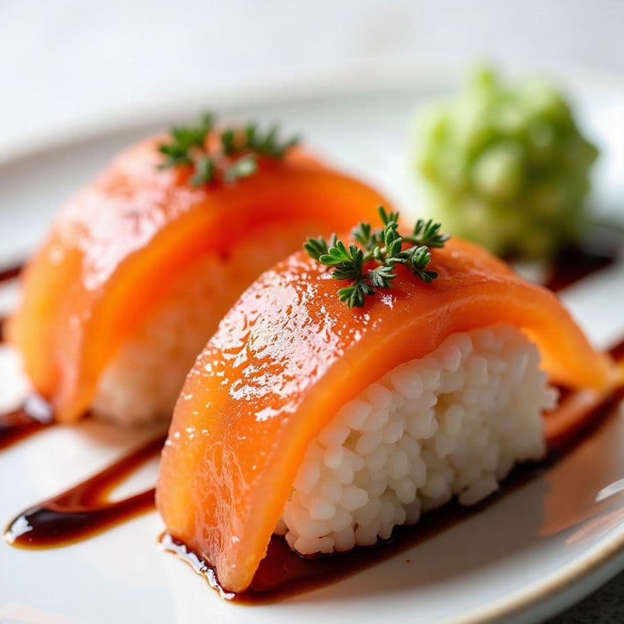 Fried Salmon Sushi (2 Pcs.)